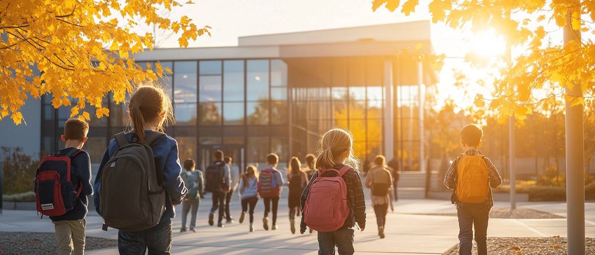 School administrator managing enrollment